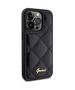 Original Case APPLE IPHONE 15 PRO Guess Hardcase Quilted Metal Logo (GUHCP15LPSQSQSK) black 3666339149628