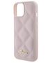 Original Case APPLE IPHONE 15 Guess Hardcase Quilted Metal Logo (GUHCP15SPSQSQSP) pink 3666339149741