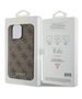 Original Case APPLE IPHONE 15 PRO MAX Guess Hard Case 4G Metal Gold Logo (GUHCP15XG4GFBR) brown 3666339171735