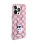 Original Case APPLE IPHONE 15 PRO MAX Karl Lagerfeld Hardcase Monogram Choupette (KLHCP15XHNCMKLP) pink 3666339163747