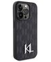 Original Case APPLE IPHONE 15 PRO MAX Karl Lagerfeld Hardcase Leather Monogram Hot Stamp Metal Logo (KLHCP15XPKLPKLK) black 3666339166748