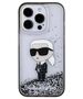 Original Case APPLE IPHONE 15 PRO Karl Lagerfeld Hardcase Liquid Glitter Ikonik (KLHCP15LLKKNSK) transparent 3666339164096