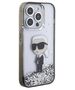 Original Case APPLE IPHONE 15 PRO Karl Lagerfeld Hardcase Liquid Glitter Ikonik (KLHCP15LLKKNSK) transparent 3666339164096