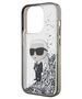 Original Case APPLE IPHONE 15 PRO Karl Lagerfeld Hardcase Liquid Glitter Ikonik (KLHCP15LLKKNSK) transparent 3666339164096