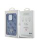 Original Case APPLE IPHONE 15 PRO Guess Hardcase Leather 4G Triangle Strass (GUHCP15LP4TDPB) blue 3666339146542