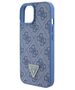 Original Case APPLE IPHONE 15 Guess Hardcase Leather 4G Triangle Strass (GUHCP15SP4TDPB) blue 3666339146528