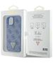 Original Case APPLE IPHONE 15 Guess Hardcase Leather 4G Triangle Strass (GUHCP15SP4TDPB) blue 3666339146528