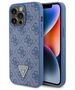 Original Case APPLE IPHONE 15 PRO MAX Guess Hardcase Leather 4G Triangle Strass (GUHCP15XP4TDPB) blue 3666339146559