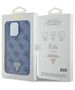 Original Case APPLE IPHONE 15 PRO MAX Guess Hardcase Leather 4G Triangle Strass (GUHCP15XP4TDPB) blue 3666339146559