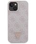 Original Case APPLE IPHONE 15 Guess Hardcase Leather 4G Triangle Strass (GUHCP15SP4TDPP) pink 3666339146665