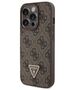 Original Case APPLE IPHONE 15 PRO MAX Guess Hardcase Leather 4G Triangle Strass (GUHCP15XP4TDPW) brown 3666339146412