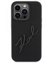 Original Case APPLE IPHONE 15 PRO Karl Lagerfeld Hardcase Silicone Karl Script (KLHCP15LSKSBMCK) black 3666339168179