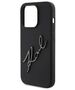 Original Case APPLE IPHONE 15 PRO Karl Lagerfeld Hardcase Silicone Karl Script (KLHCP15LSKSBMCK) black 3666339168179