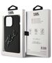 Original Case APPLE IPHONE 15 PRO Karl Lagerfeld Hardcase Silicone Karl Script (KLHCP15LSKSBMCK) black 3666339168179