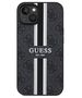 Original Case IPHONE 13 / 14 / 15 Guess Hardcase 4G Printed Stripes MagSafe (GUHMP15SP4RPSK) black 3666339209711