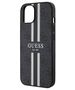 Original Case IPHONE 13 / 14 / 15 Guess Hardcase 4G Printed Stripes MagSafe (GUHMP15SP4RPSK) black 3666339209711