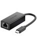 External Gigabit RJ45 to USB-C Male adapter UGREEN 30287, 10/100 Mbps (Black) 6957303832873