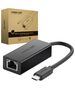 External Gigabit RJ45 to USB-C Male adapter UGREEN 30287, 10/100 Mbps (Black) 6957303832873