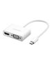 USB-C to HDMI + VGA Adapter UGREEN MM123 (white) 6957303838431