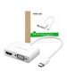 USB-C to HDMI + VGA Adapter UGREEN MM123 (white) 6957303838431