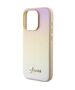 Original Case APPLE IPHONE 15 PRO Guess Hardcase Saffiano Iridescent Script (GUHCP15LPSAIRSD) gold 3666339225087