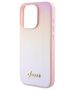 Original Case APPLE IPHONE 15 PRO MAX Guess Hardcase Saffiano Iridescent Script (GUHCP15XPSAIRSP) pink 3666339224813