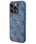 Original Case IPHONE 14 PRO MAX Guess Hardcase 4G Collection Leather Metal Logo MagSafe (GUHMP14XG4GFRB) blue 3666339226596