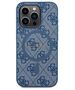 Original Case IPHONE 14 PRO MAX Guess Hardcase 4G Collection Leather Metal Logo MagSafe (GUHMP14XG4GFRB) blue 3666339226596