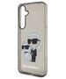 Original Case SAMSUNG GALAXY S24 Karl Lagerfeld Hardcase Glitter Karl&Choupette (KLHCS24SHNKCTGK) black 3666339242381