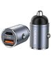 Car Charger 30W PD USB-C + USB Fas Charge With Built-In Ring USAMS C38 CC206CC01 (US-CC206) purple 6958444907949