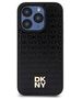 Original Case APPLE IPHONE 15 PRO DKNY Hardcase Leather Pattern Monogram Metal Logo MagSafe (DKHMP15LPSHRPSK) black 3666339261535