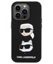 Original Case APPLE IPHONE 15 PRO Karl Lagerfeld Silicone Karl&Choupette Head (KLHCP15LSDHKCNK) black 3666339164812