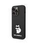 Case IPHONE 14 PRO MAX Karl Lagerfeld Hardcase Silicone Choupette (KLHCP14XSNCHBCK) black 3666339086756