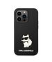 Case IPHONE 14 PRO MAX Karl Lagerfeld Hardcase Silicone Choupette (KLHCP14XSNCHBCK) black 3666339086756