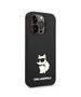 Case IPHONE 14 PRO MAX Karl Lagerfeld Hardcase Silicone Choupette (KLHCP14XSNCHBCK) black 3666339086756