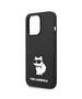 Case IPHONE 14 PRO MAX Karl Lagerfeld Hardcase Silicone Choupette (KLHCP14XSNCHBCK) black 3666339086756