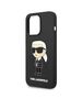 Original Case IPHONE 14 PRO MAX Karl Lagerfeld Hardcase Silicone Ikonik (KLHCP14XSNIKBCK) black 3666339086596