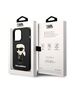 Original Case IPHONE 14 PRO MAX Karl Lagerfeld Hardcase Silicone Ikonik (KLHCP14XSNIKBCK) black 3666339086596