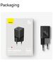 Baseus Charger Type-C, Fast Charging, GaN, 30W + Type-C Cable, 100W, 1m - Baseus (P1011090902313-00) - Galaxy Blue 6932172654429 έως 12 άτοκες Δόσεις