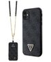 Original Case IPHONE 11 / XR Guess Hardcase Crossbody 4G Metal Logo (GUHCN61P4TDSCPK) black 3666339146702