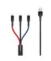 XO cable NB54 3in1 USB - Lightning + USB-C + microUSB 1,2 m 3A multicolor 6920680899012