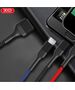 XO cable NB54 3in1 USB - Lightning + USB-C + microUSB 1,2 m 3A multicolor 6920680899012