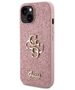 Original Case APPLE IPHONE 15 Guess Hardcase Glitter Script Big 4G (GUHCP15SHG4SGP) pink 3666339147648