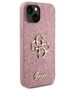 Original Case APPLE IPHONE 15 Guess Hardcase Glitter Script Big 4G (GUHCP15SHG4SGP) pink 3666339147648