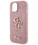 Original Case APPLE IPHONE 15 Guess Hardcase Glitter Script Big 4G (GUHCP15SHG4SGP) pink 3666339147648