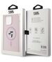 Karl Lagerfeld case for iPhone 15 Pro Max 6,7&quot; KLHMP15XSCMKCRHP pink HC Magsafe silicone kc heads ring 3666339254490