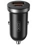 XO car charger CC56 PD 30W QC 1x USB 1x USB-C black 6920680848218