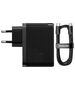 Baseus GaN USB-C + USB wall charger, 100W + 1m cable (black) 6932172608958