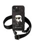 Original Case IPHONE 14 PLUS Karl Lagerfeld Hardcase Monogram Ikonik Patch (KLHCP14MSTKMK) black 3666339098667