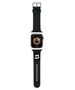 Strap for APPLE WATCH 4 / 5 / 6 / 7 / 8 / SE / ULTRA (42 / 44 / 45 / 49 MM) Karl Lagerfeld Strap 3D Rubber Choupette Head (KLAWLSLCNK) black 3666339190125